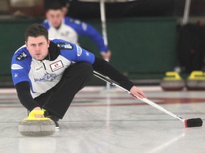 Braeden Moskowy is third for Team Manitoba, skipped by Reid Carruthers.