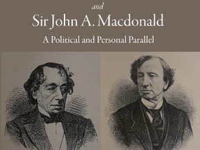 The cover of Dr. Michel W. Pharand of Kingston's new book about Sir John A. Macdonald and Britain's Benjamin Disraeli. Former British Prime Minister Sir John Major and Canada's Minister of Citizenship, Chris Alexander, wrote forewords to the volume.