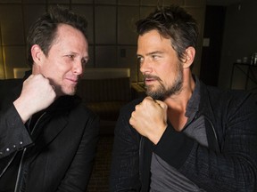 Josh Duhamel (R) and Dean Winters (L) , stars of the new cop show Battle Creek, on Monday February 23, 2015. Craig Robertson/Toronto Sun/QMI Agency