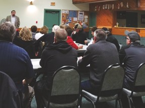 Ian Donovan hosted a town hall meeting in Milo on Monday, Feb. 23. Submitted photo