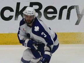Maple Leafs' T.J. Brennan (Veronica Henri, Toronto Sun)