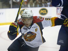 Otters forward Connor McDavid scored a highlight-reel goal against the Storm on Wednesday that went viral. (Michael Peake/QMI Agency)