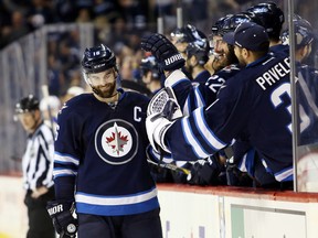 Captain Andrew Ladd and the Jets played the game the right way against the St. Louis Blues on Thursday despite coming away with a shootout loss.