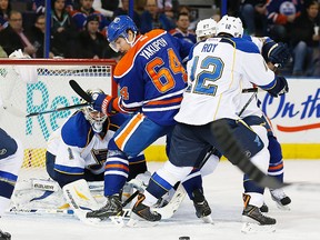 Nail Yakupov could be in the lineup against St. Louis Saturday night (Perry Nelson, USA Today).