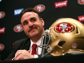 Justin Sullivan/Getty Images
From sleeping in his car to becoming head coach of the San Francisco 49ers, Jim Tomsula says he has lived an “incredible life.” (AFP/PHOTO)