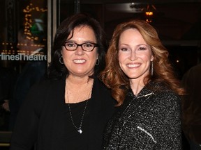 Rosie O'Donnell and Michelle Rounds are pictured in New York on Oct. 30, 2014. (Joseph Marzullo/WENN.COM)