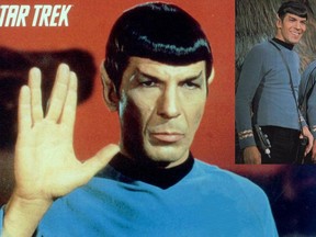 Leonard Nimoy as Spock.