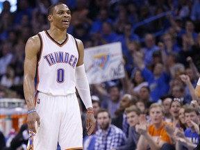 Russell Westbrook of the Oklahoma City Thunder. (Joe Robbins/AFP)