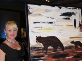 Despite low oil prices, charity auctions are doing well. This painting by prominent Calgary artist Chlan Grant of Wall Candy Art Studio fetched $3,000 for Renfrew Educational Services. (SUPPLIED)