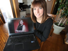 Trisha Bateman is related to Treeva Gibson (laptop image), who appeared on the american tv show The Voice.  Friday, February  27, 2015.  (Chris Procaylo/Winnipeg Sun/QMI Agency)