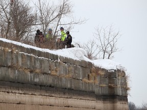 Dan O'Hara, a 47-year-old Port Colborne man, fell into a drainage hole located on an old Welland Canal lock wall in Thorold, Ont. (Dan Dakin/QMI AGENCY)