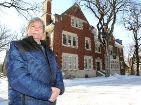 Jim Fielder, president of the Armstrong's Point Association, stands in front of the Ralph Connor House in the Armstrong's Point district of Winnipeg, Man. Monday March 02, 2015. The city is considering designating the entire area a heritage district. (Brian Donogh/Winnipeg Sun/QMI Agency)