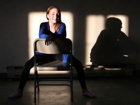 Paige Thurlbeck (12) poses for a photo at her dance class in Ottawa Ont. Monday March 2, 2015. Paige is the youngest person in history to be inducted into the Wall of Inspiration by the United Way. Paige raised over $25,000 by donating her hair. (Tony Caldwell/Ottawa Sun/QMI Agency)