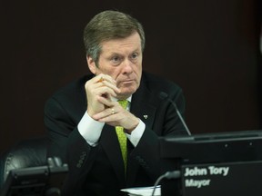 Toronto Mayor John Tory listens at the executive committee at City Hall on Monday March 2, 2015. (Craig Robertson/Toronto Sun)