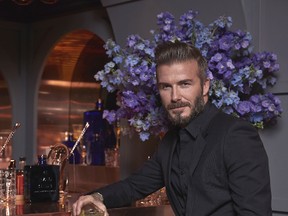 David Beckham welcomed guests to HAIG CLUB London, a week long residency at the stunning Wellington Arch. Guests included his wife Victoria, as well as the couple's close friends Idris Elba, Guy Ritchie, David Furnish and Tana Ramsey. (Tom Bunning/Haig Club/WENN)