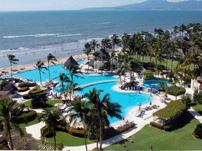 Part of the pool complex at Grand  Velas All-Suites Resort, the only five-diamond all-inclusive on the Mexico's Pacific coast. STEVE MACNAULL PHOTO