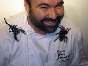 Chef Jeff Stewart will be cooking up candy bugs at the Cambridge Butterfly Conservatory. (Handout)