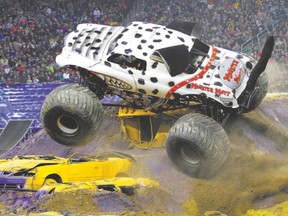 Cynthia Gauthier was born and bred on racing and says she thrives on the roar and power of her Monster Mutt Dalmatian.