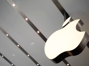 Apple sign. 

REUTERS/Yuya Shino/Files