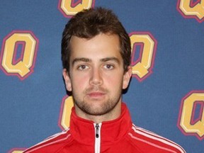 Queen's defenceman Spencer Abraham has been named the OUA East Division's top defenceman and top rookie for the 2014-15 season. (Queen's University Athletics)