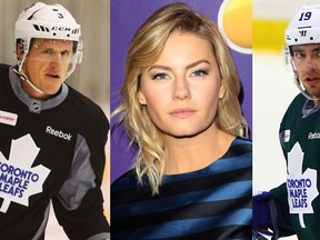 Dion Phaneuf, Elisha Cuthbert and Joffrey Lupul have sent a letter to TSN demanding a formal apology and "pay a significant amount of damages" for broadcasting a defamatory tweet. (QMI Agency/WENN/QMI Agency)