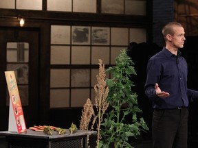 Submitted photo of Jamie Draves on the set of CBC Dragons' Den. You can watch Draves enter the “Den” this Weds March 11th.