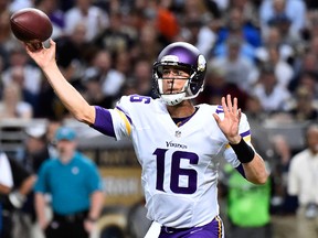 The Bills acquired quarterback Matt Cassel from the Vikings to compete with EJ Manuel this upcoming season. (Jasen Vinlove/USA TODAY Sports/Files)