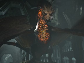 Smaug the Dragon in The Hobbit: Thief in the Shadows game. 

(VARIETY)
