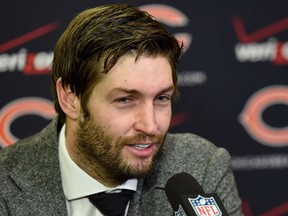 Jay Cutler of the Chicago Bears speaks to the media. (Hannah Foslien/AFP)