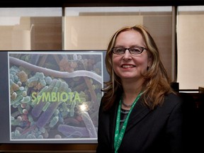 Dr. Anita Kozyrskyj during a press conference at the University of Alberta in Edmonton, Alta. on Monday, Feb. 11, 2013. Kozyrskyj and her co-authors have been studying the relationship between infant gut bacteria and cesarean section delivery. Edmonton Sun