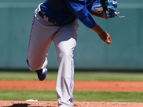 Marcus Stroman pitched 1.2 innings in his first start for the Blue Jays this spring against the Pirates yesterday in Bradenton. (Stan Behal/Toronto Sun)