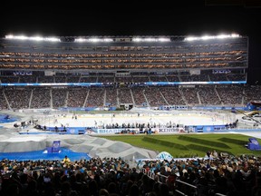 A general view of the Stadium Series hockey game between the San Jose Sharks and the Los Angeles Kings at Levi's Stadium in Santa Clara, Calif., on Saturday, Feb. 21, 2015. (Kelley L Cox/USA TODAY Sports)