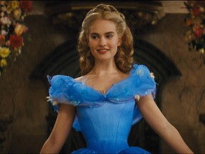 Lily James in Disney's "Cinderella."
