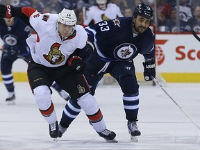 The Jets haven't revealed the status of defenceman Dustin Byfuglien, who was injured on Wednesday against Ottawa.