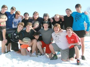 A local high school rugby team is heading to England for March Break to sharpen its skills and tour the countryside. Twenty-two players from the Sarnia Collegiate Blue Bombers rugby squad and four additional athletes from other schools are going to England March 13-21. (TERRY BRIDGE, The Observer)