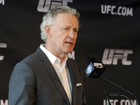 Managing director of UFC Operation for Canada, Australia and New Zealand Tom Wright. (STEVENS LEBLANC/QMI AGENCY)