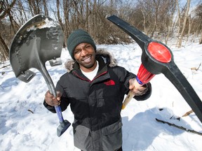 Elton McDonald the York University tunnel digger at the scene of his former tunnel  on Friday March 6, 2015. (Craig Robertson/Toronto Sun)