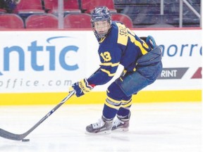 Former Jr. Knight Brett Seney finished sixth in rookie scoring with NCAA Division I Merrimack College. (WShelley Swast)