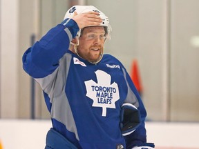Phil Kessel returned home with the Leafs to face questions again about his scoring drought and his Florida rant in which he came to the defence of teammate Dion Phaneuf. (DAVE ABEL, Toronto Sun)