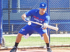 Blue Jays prospect Alex Azor (Eddie Michels photo)