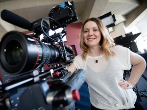 Writer/director Lindsey McNeill poses for a photo, in Edmonton Alta., on Saturday March 7, 2015. McNeill is crowdfunding her way to the Cannes Film Festival, after being invited to the festival. David Bloom/Edmonton Sun/QMI Agency