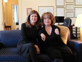 Mercedes Benegbi, right, and Health Minister Rona Ambrose. (RightTheWrongCA/Twitter)