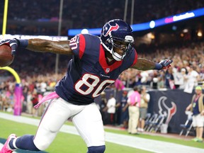 The Texans will release wide receiver Andre Johnson after 12 seasons in Houston. (Matthew Emmons/USA TODAY Sports/Files)