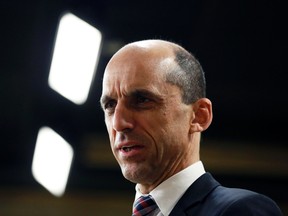 Canada's Public Safety Minister Steven Blaney waits to testify before the Senate national security and defence committee in Ottawa, March 9, 2015. (CHRIS WATTIE/Reuters)