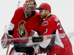 Ottawa Senators goalies Craig Anderson and Andrew Hammond. (Tony Caldwell/Ottawa Sun/QMI Agency)