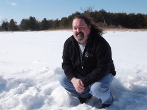 Despite the amount of snow on the ground, Sean Watt of the Cataraqui Region Conservation Authority says he expects a normal spring thaw.
(Elliot Ferguson/The Whig-Standard)