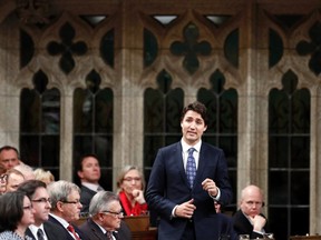 Liberal leader Justin Trudeau speaks during Question Period in the House of Commons on Parliament Hill in Ottawa, March 10, 2015. (CHRIS WATTIE/Reuters)