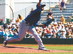 Jays pitcher Marcus Stroman is out for the season. (Stan Behal/Toronto Sun)