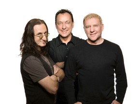 (L-R) Rush's Geddy Lee, Neil Peart and Alex Lifeson.