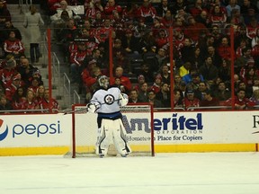 Ondrej Pavelec gave up a long, last-minute goal to the Blues, but says his only choice it to move past it.
